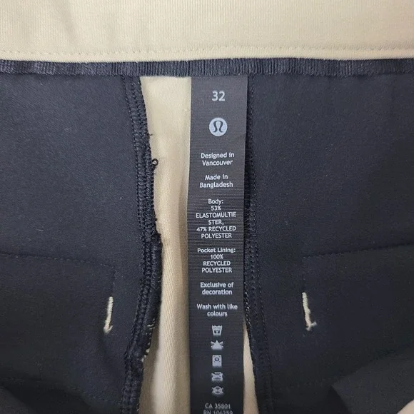 Lululemon Pants Mens 32x30 Beige Slim Activewear Performance Tech LM5AO5S *